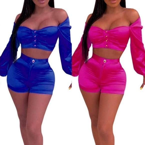 Pants - Pretty Two Piece Set -Pink